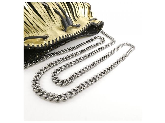 Stella Mc Cartney Borsa a tracolla Stella McCartney Falabella PET D'oro - vista 7