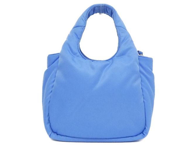 Prada Tessuto Soft Shoulder Bag Blue - view 2