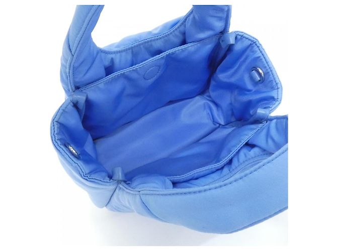 Prada Tessuto Soft Shoulder Bag Blue - view 7