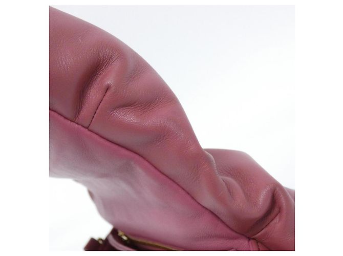 Borsa a spalla Loewe Puffer Goya in pelle di agnello Porpora - vista 4