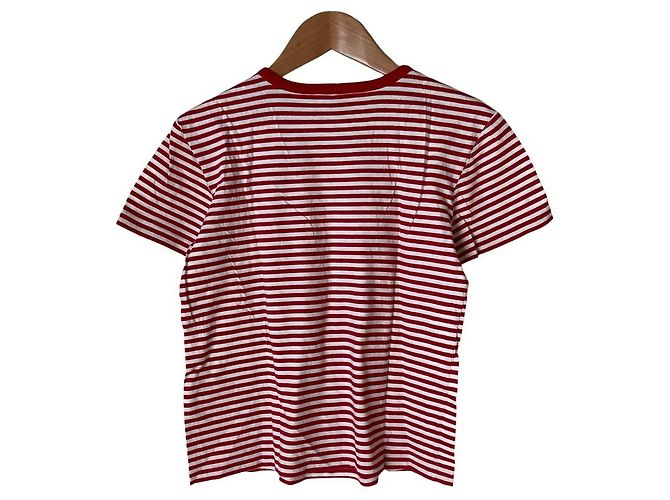 Autre Marque RED Valentino T-Shirt mit Spitzenrand Rot - Ansicht 2