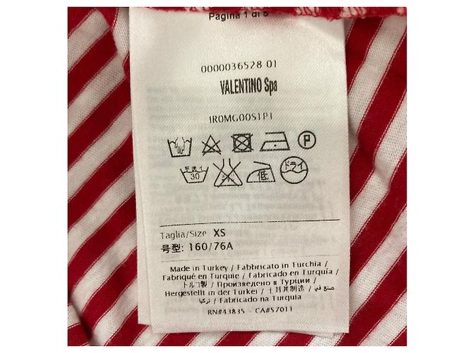 Autre Marque RED Valentino T-Shirt mit Spitzenrand Rot - Ansicht 4