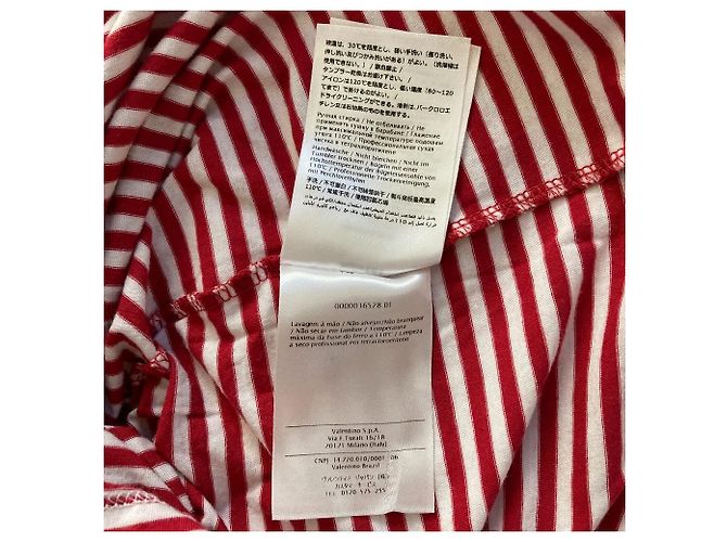 Autre Marque RED Valentino T-Shirt mit Spitzenrand Rot - Ansicht 6