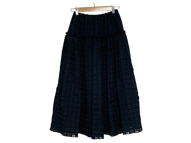 Autre Marque Falda larga de jacquard Cygne Negro - vista 2