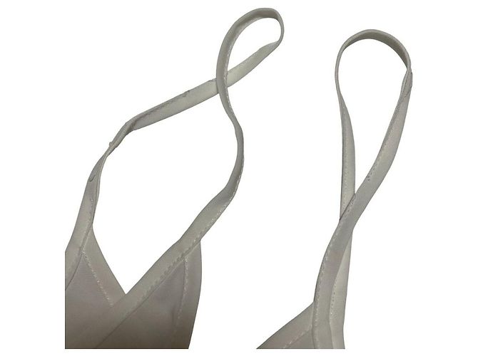 Autre Marque Vestido de encaje de algodón OBLI Blanco - vista 14