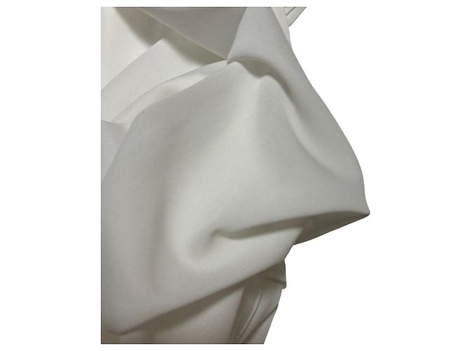Autre Marque Vestido de encaje de algodón OBLI Blanco - vista 18