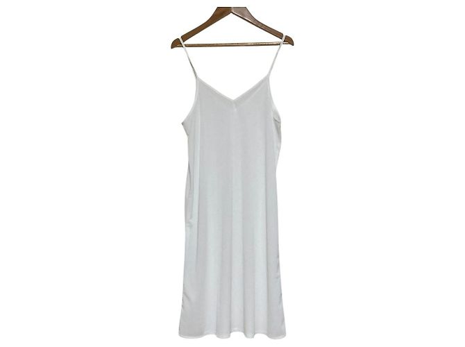 Autre Marque Vestido de encaje de algodón OBLI Blanco - vista 6