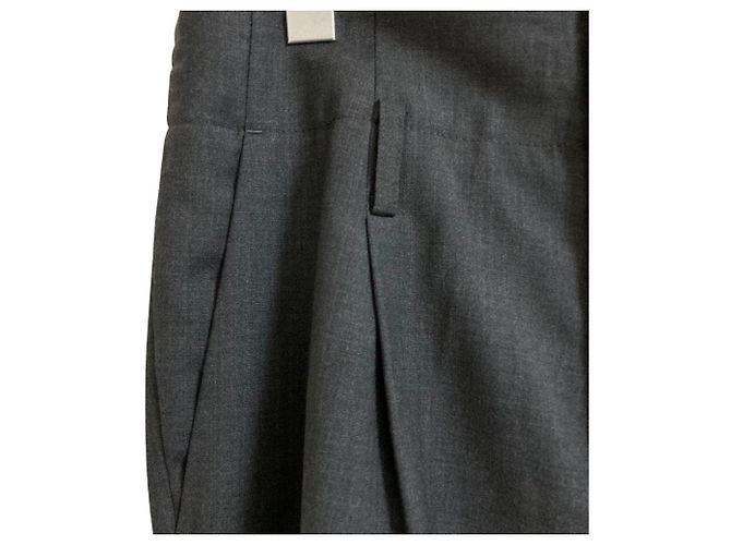 Autre Marque Cygne weite Hose mit Hosenträgern Braun - Ansicht 2