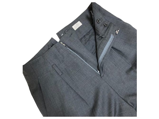 Autre Marque Cygne weite Hose mit Hosenträgern Braun - Ansicht 5