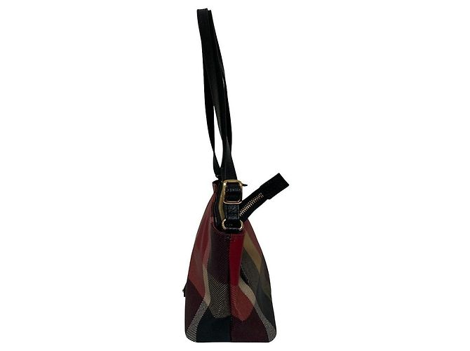Autre Marque BLUE LABEL CRESTBRIDGE Schultertasche mit Karomuster Rot - Ansicht 2