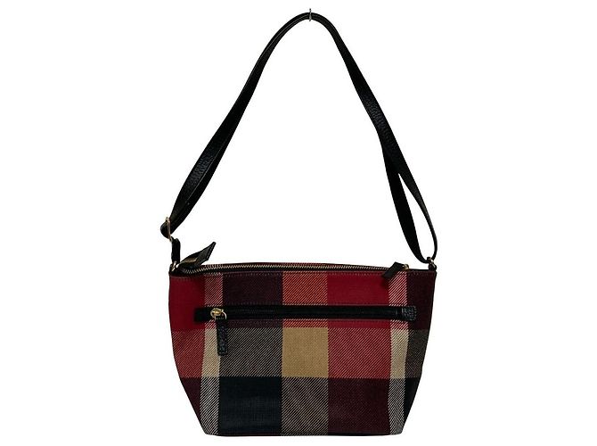 Autre Marque BLUE LABEL CRESTBRIDGE Schultertasche mit Karomuster Rot - Ansicht 3