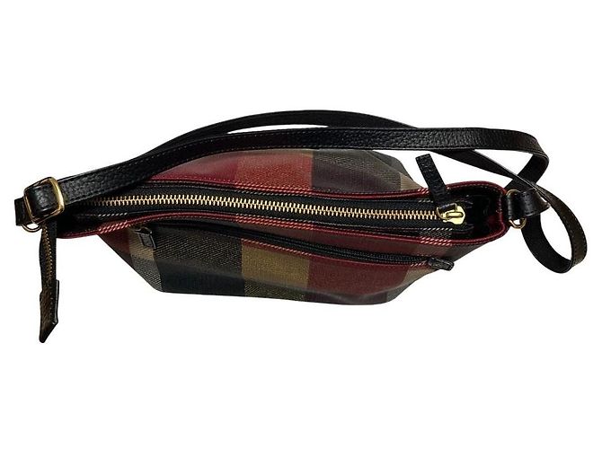 Autre Marque BLUE LABEL CRESTBRIDGE Schultertasche mit Karomuster Rot - Ansicht 5