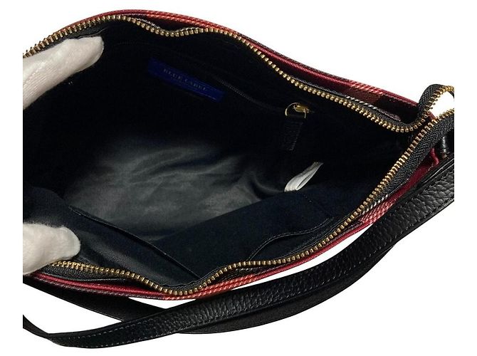 Autre Marque BLUE LABEL CRESTBRIDGE Schultertasche mit Karomuster Rot - Ansicht 6