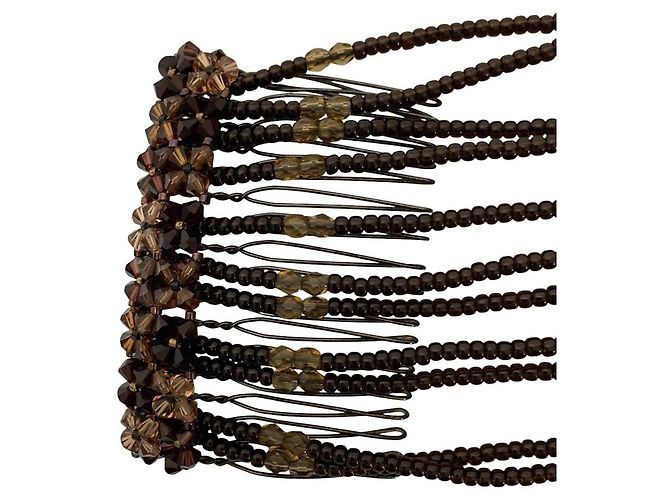 Autre Marque Complex Biz Bijou Haarkamm Haaraccessoire Braun - Ansicht 4