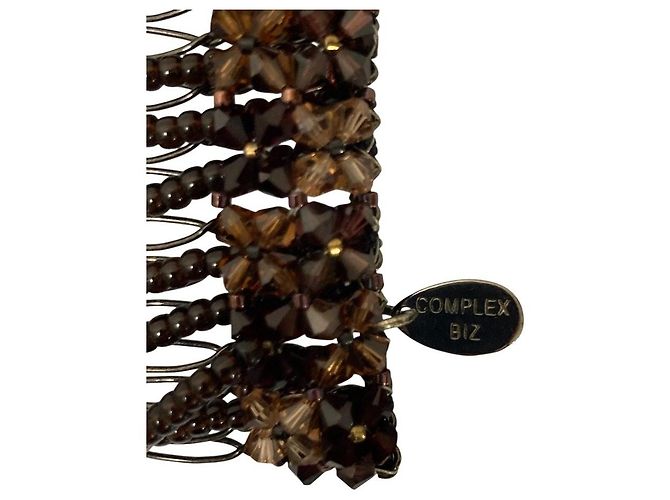 Autre Marque Complex Biz Bijou Haarkamm Haaraccessoire Braun - Ansicht 6