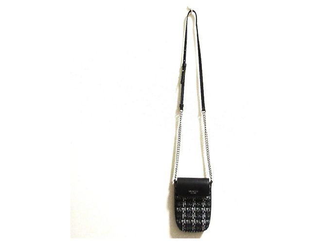 Borsa a tracolla per telefono Steffy Tweed di kate spade new york Nero - vista 2