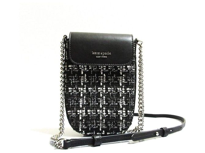 Borsa a tracolla per telefono Steffy Tweed di kate spade new york Nero - vista 3