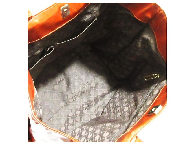 Autre Marque Bolso Tote de piel GHERARDINI SOFTY Castaño Naranja - vista 9