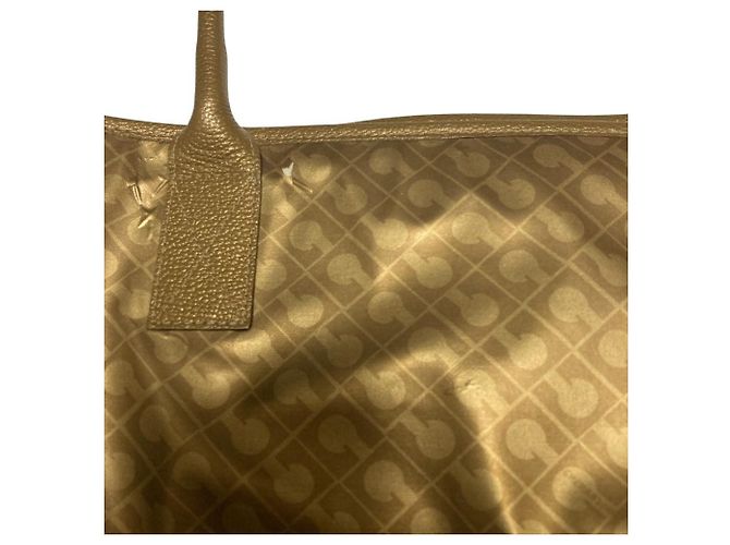 Autre Marque Bolso Tote GHERARDINI SOFTY de doble bolsillo Dorado - vista 10