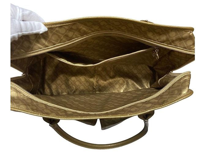 Autre Marque Bolso Tote GHERARDINI SOFTY de doble bolsillo Dorado - vista 6