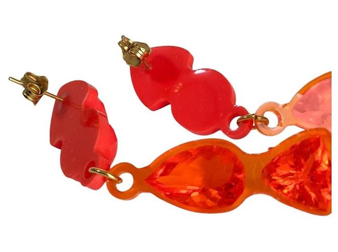 Autre Marque CORSARI Drop Earrings Orange - view 5