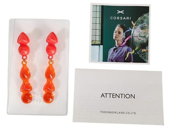 Autre Marque CORSARI Drop Earrings Orange - view 8