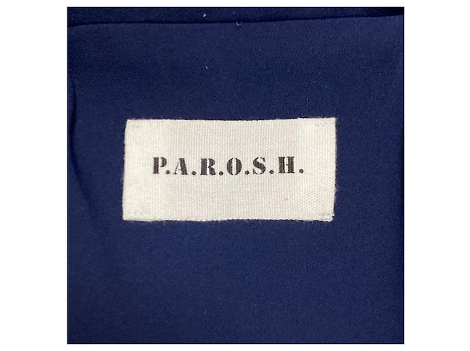Autre Marque P.A.R.O.S.H. taillierter Blazer Blau Marineblau - Ansicht 4