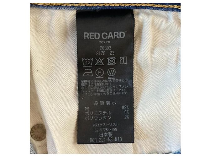 Autre Marque Pantalones de denim Red Card 30th Anniversary Azul - vista 5