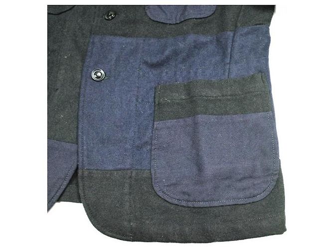 Autre Marque Engineered Garments Bedford Jacket Wool Jacket Negro Azul marino - vista 4