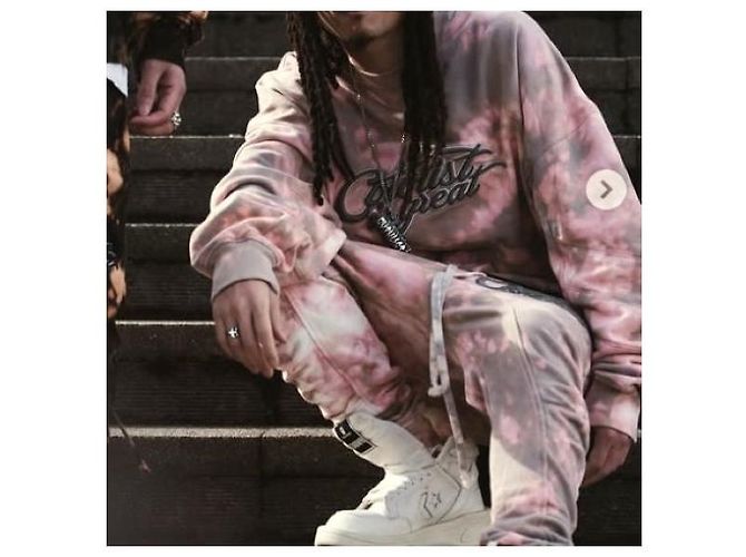 Autre Marque cvtvlist Usual Crewneck Cotton Sweatshirt Pink - Ansicht 4
