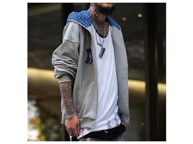 Autre Marque cvtvlist OSK EXCLUSIVE USUAL ZIP HOODIE Sudadera con capucha de algodón (Limitada) Castaño - vista 3
