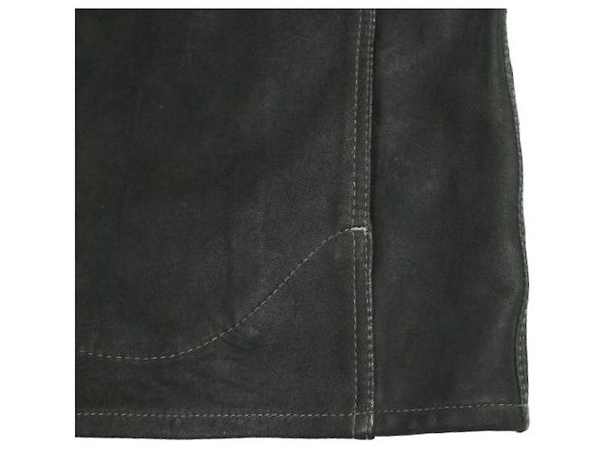 Ralph Lauren Chaqueta de cuero Roughout RRL Negro - vista 7