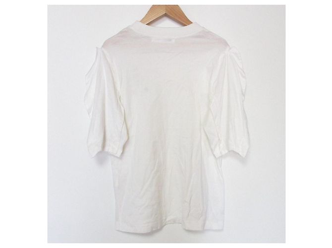 Autre Marque TOGA Pullover mit Rüschenärmeln und Eyelet-Details Weiß - Ansicht 2