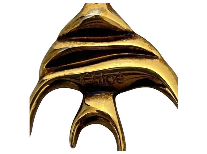 Chloé Accessoire Chloe Alphabet Fish Charm Doré - vue 10