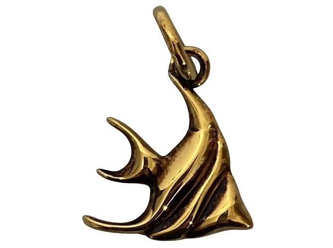 Chloé Accessoire Chloe Alphabet Fish Charm Doré - vue 3