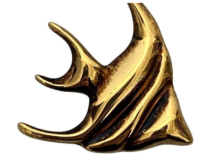 Chloé Accessoire Chloe Alphabet Fish Charm Doré - vue 5