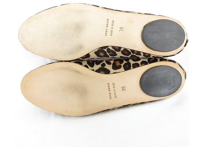 Autre Marque Ballerine in vitello leopardato Fabio Rusconi Beige - vista 5