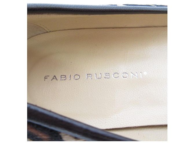 Autre Marque Ballerine in vitello leopardato Fabio Rusconi Beige - vista 7