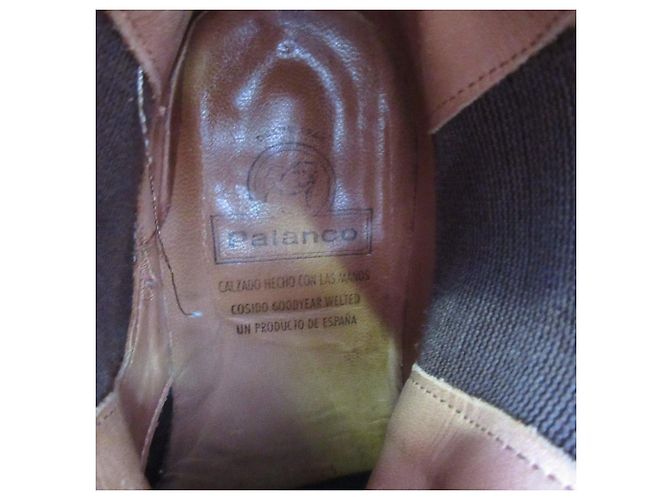 Autre Marque Stivali Chelsea Palancho Wingtip Side Gore in pelle Marrone - vista 10