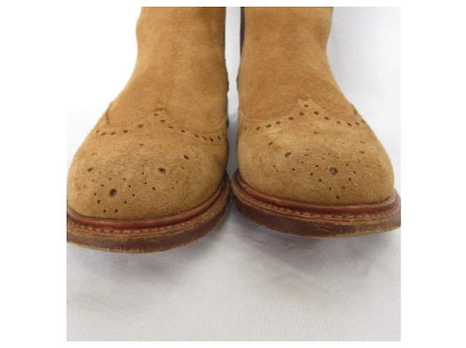 Autre Marque Stivali Chelsea Palancho Wingtip Side Gore in pelle Marrone - vista 12