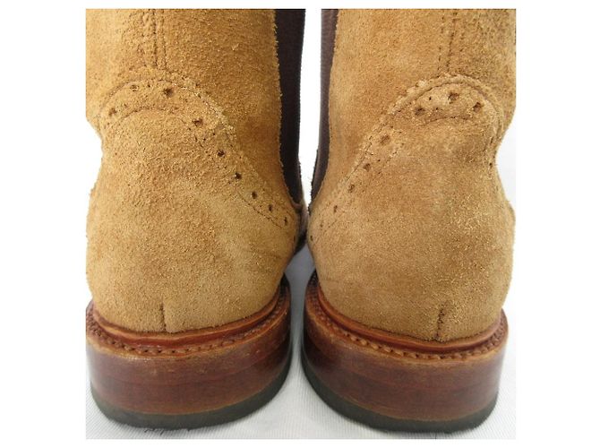 Autre Marque Stivali Chelsea Palancho Wingtip Side Gore in pelle Marrone - vista 14