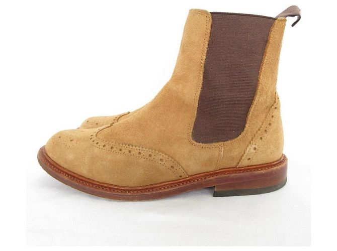 Autre Marque Stivali Chelsea Palancho Wingtip Side Gore in pelle Marrone - vista 2