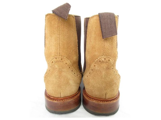 Autre Marque Stivali Chelsea Palancho Wingtip Side Gore in pelle Marrone - vista 3