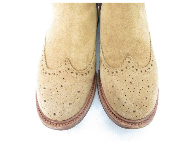 Autre Marque Stivali Chelsea Palancho Wingtip Side Gore in pelle Marrone - vista 4