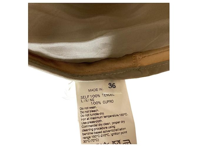 Autre Marque Abrigo con cinturón y sin cuello ADAM ET ROPE Beige - vista 6