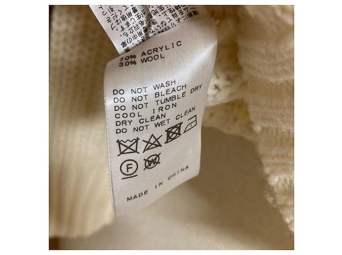Autre Marque SLOBE IENA Cropped-Pullover aus Strick mit Fransen Weiß - Ansicht 6