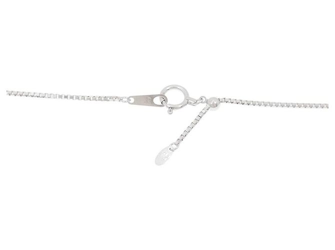 Autre Marque Collana in oro bianco Au750 con sphene e diamanti Argento - vista 5