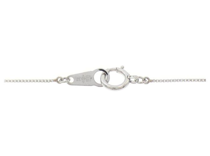 Autre Marque Collana Pt900 Fiore Diamante Argento - vista 5