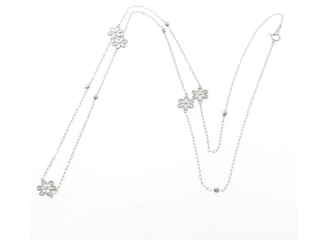 Autre Marque Collana in platino Pt900/Pt850 e diamanti Argento - vista 7