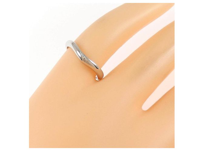 Bulgari Bague de mariage Bvlgari Platinum950 Taille 4 Argenté - vue 5